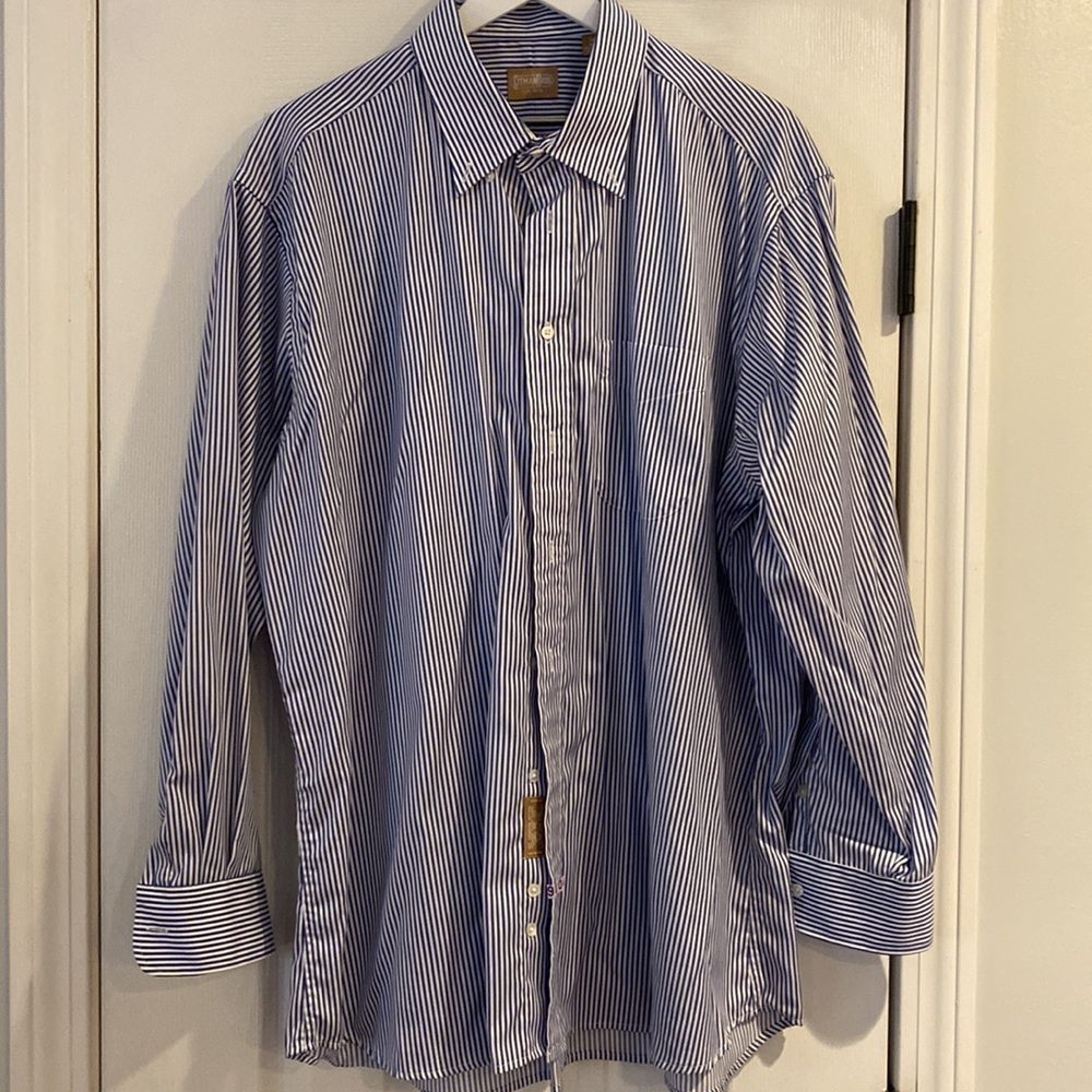 Gitman Bros Blue Stripe Button Up - image 2